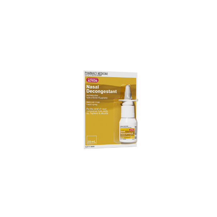 Pharmacy Action Nasal Decongestant Spray 20mL
