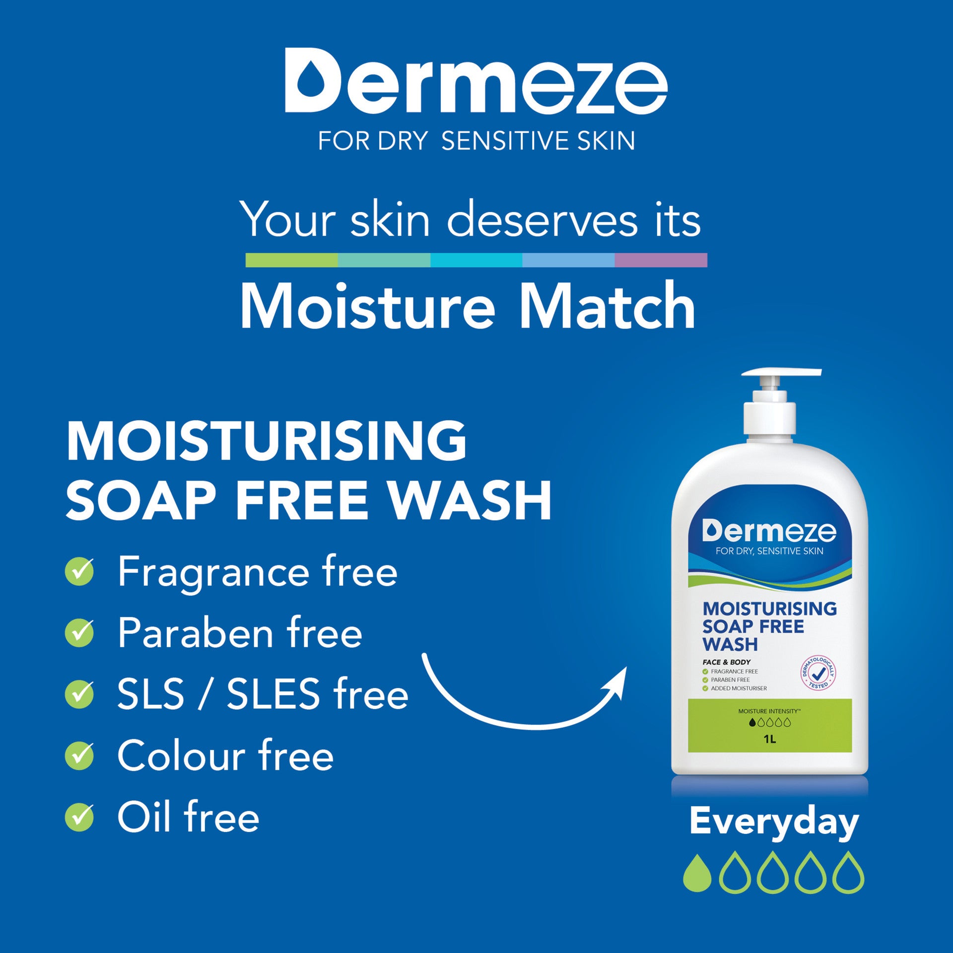 Dermeze Soap Free Wash 500ml