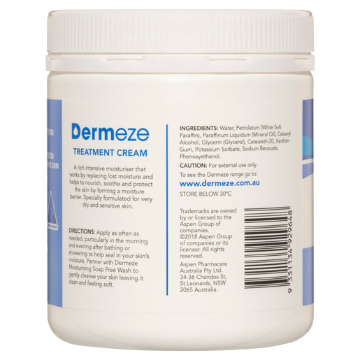 Dermeze Treatment Cream Jar 500g