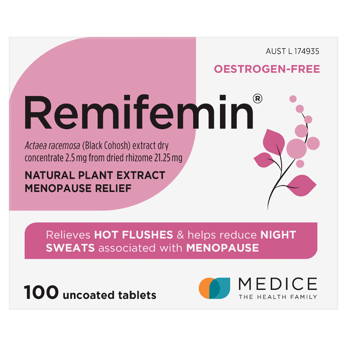 Remifemin Natural Plant Extract Menopause Relief 100 Tablets