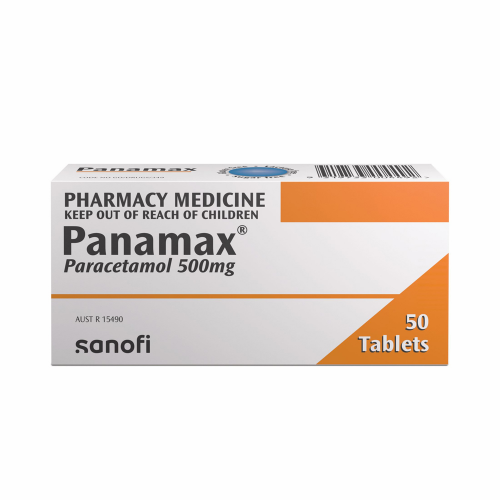 Panamax Paracetamol 500mg 50 Tablets