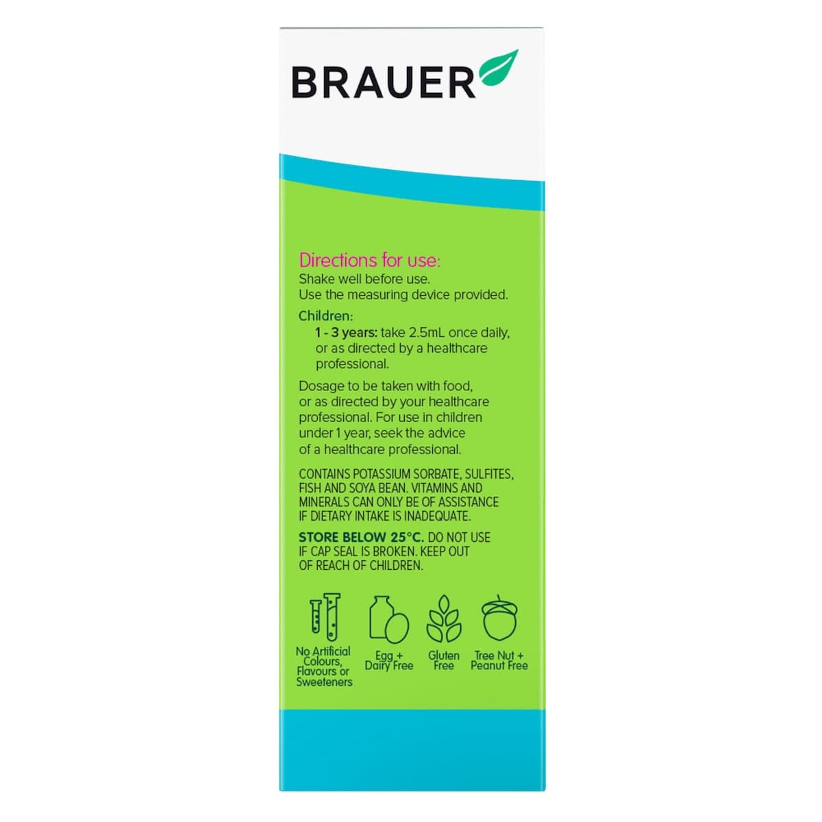 Brauer Baby & Kids Liquid Multivitamin 100mL