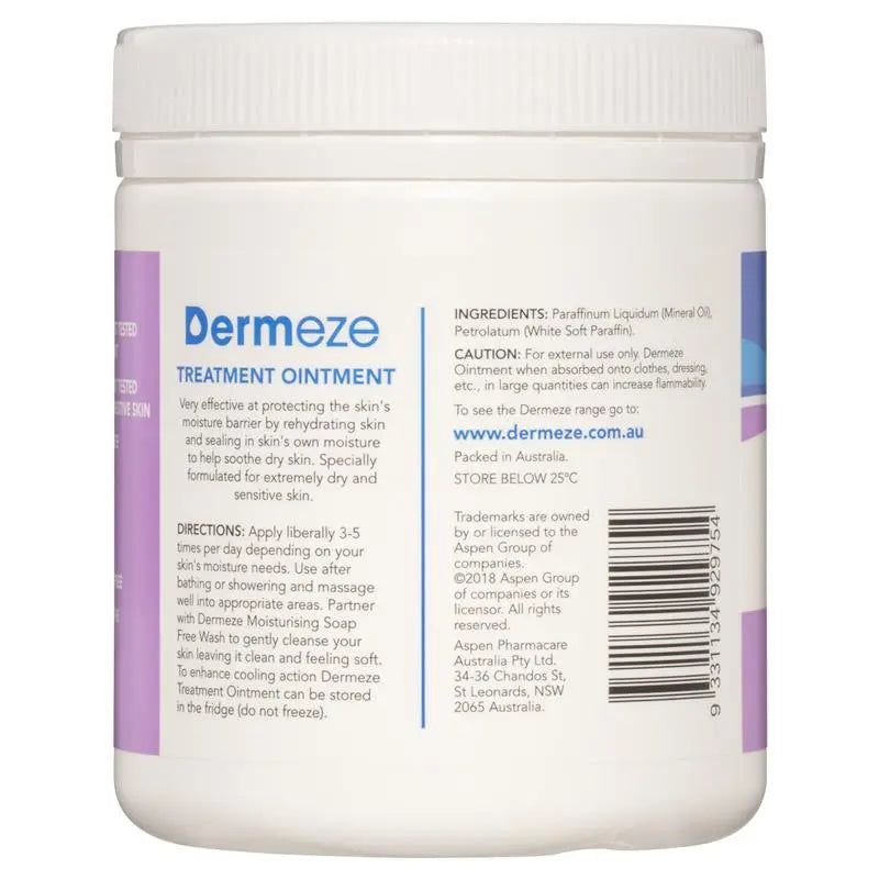Dermeze Treatment Ointment Jar 500g