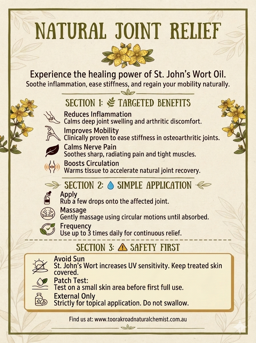 St John's Wort Oil in Almond Oil 100mL