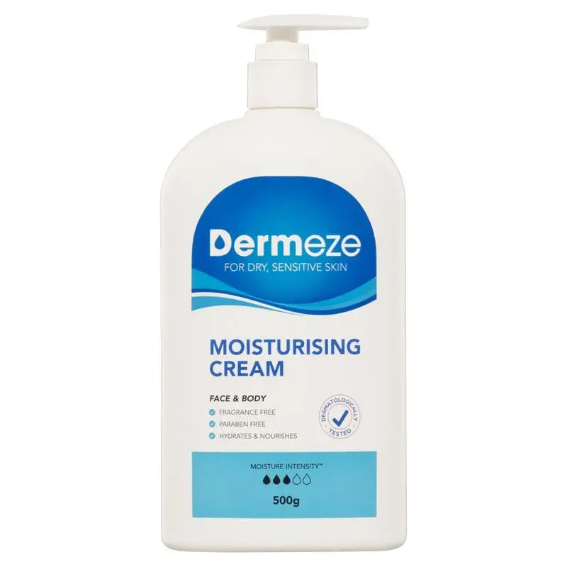 Dermeze Moisturising Cream Bottle 500g