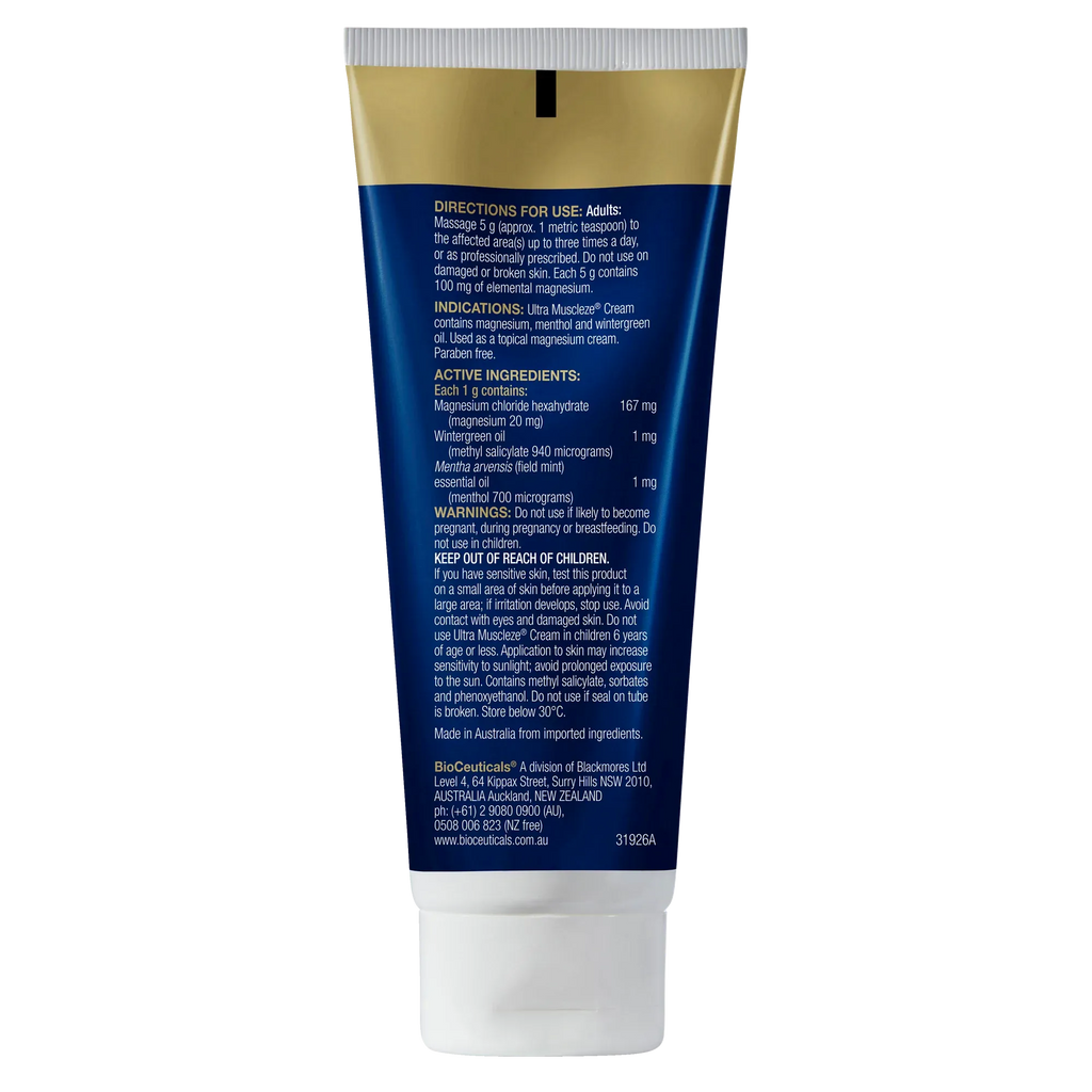 BioCeuticals Ultra Muscleze Cream 100g