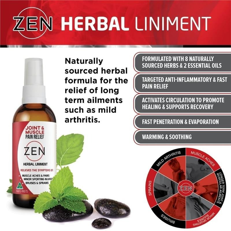 ZEN THERAPEUTIC Zen Herbal Liniment Spray 100mL