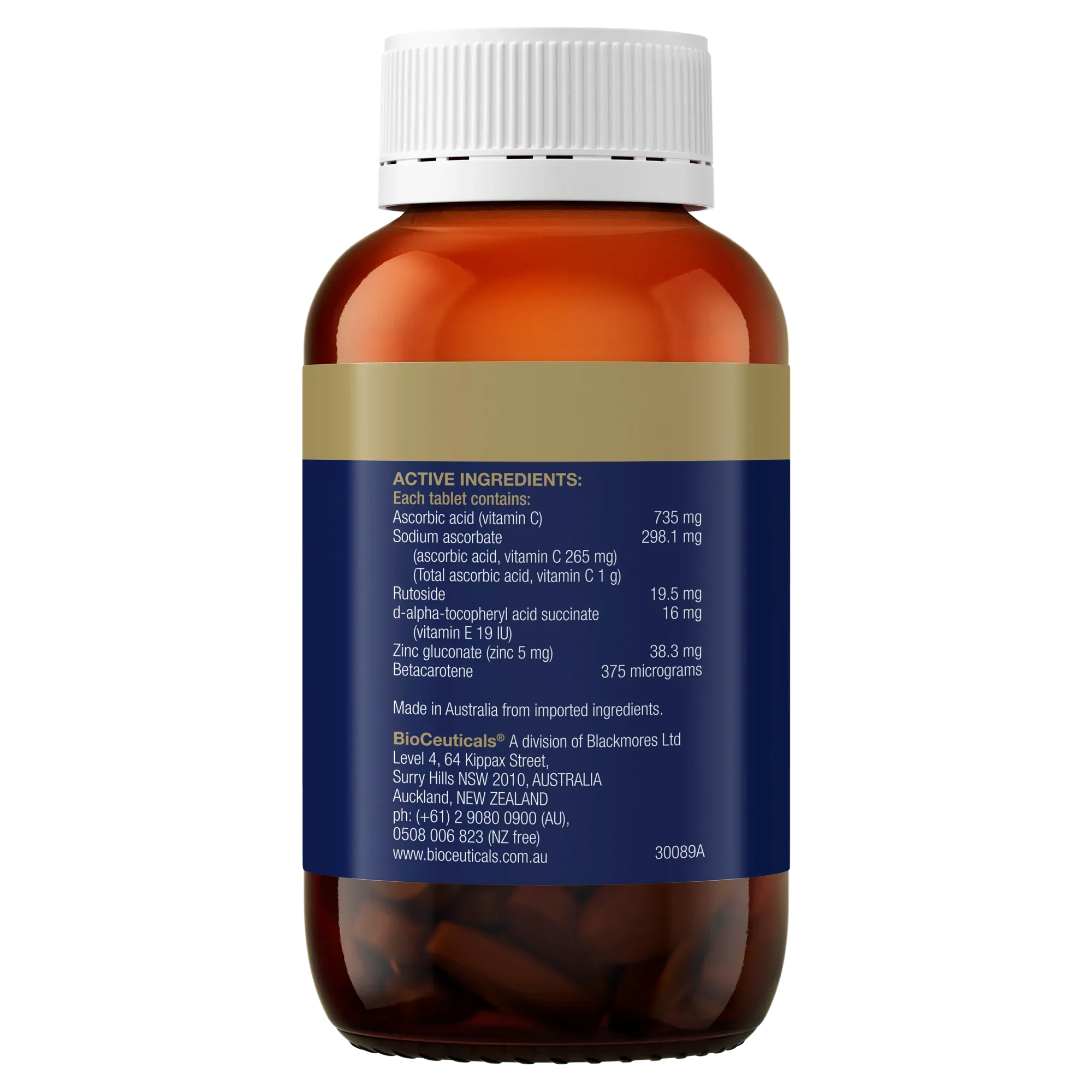 BioCeuticals Ultra Potent-C Chewable 60 Tablets