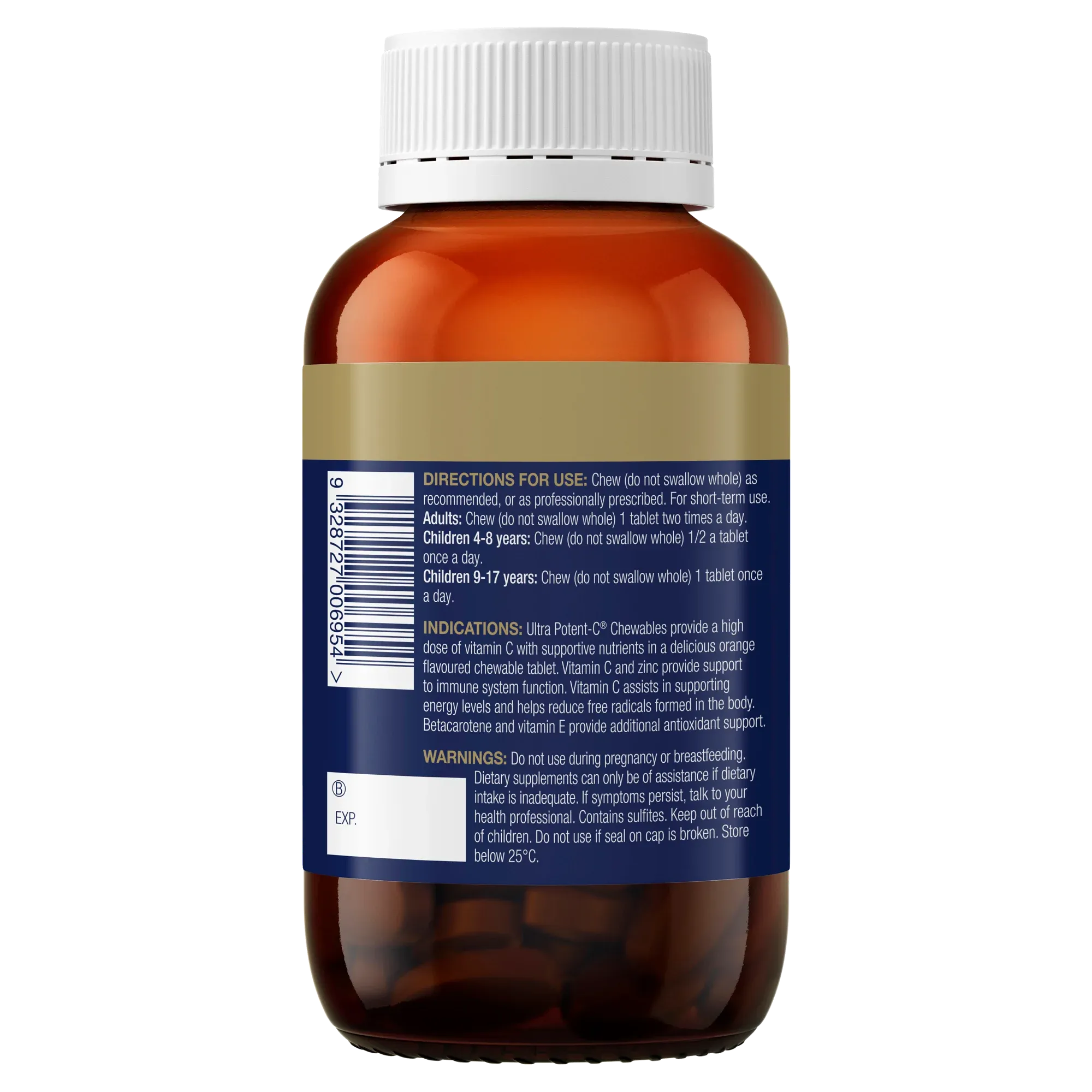 BioCeuticals Ultra Potent-C Chewable 60 Tablets