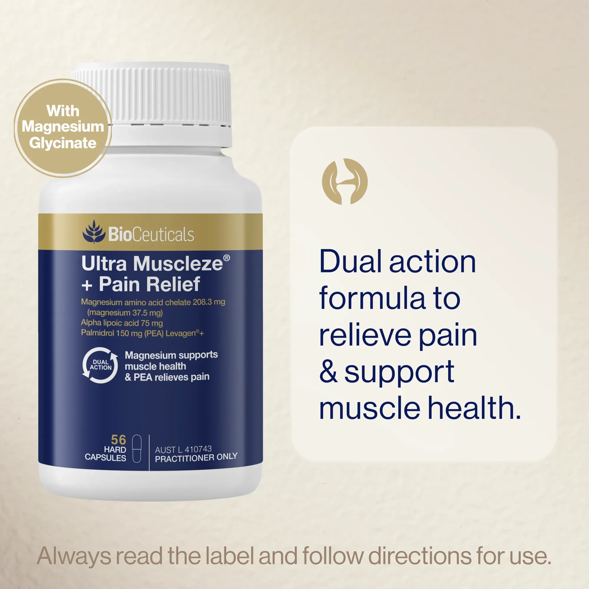 BioCeuticals Ultra Musc+Pain Relief 56 Capsules