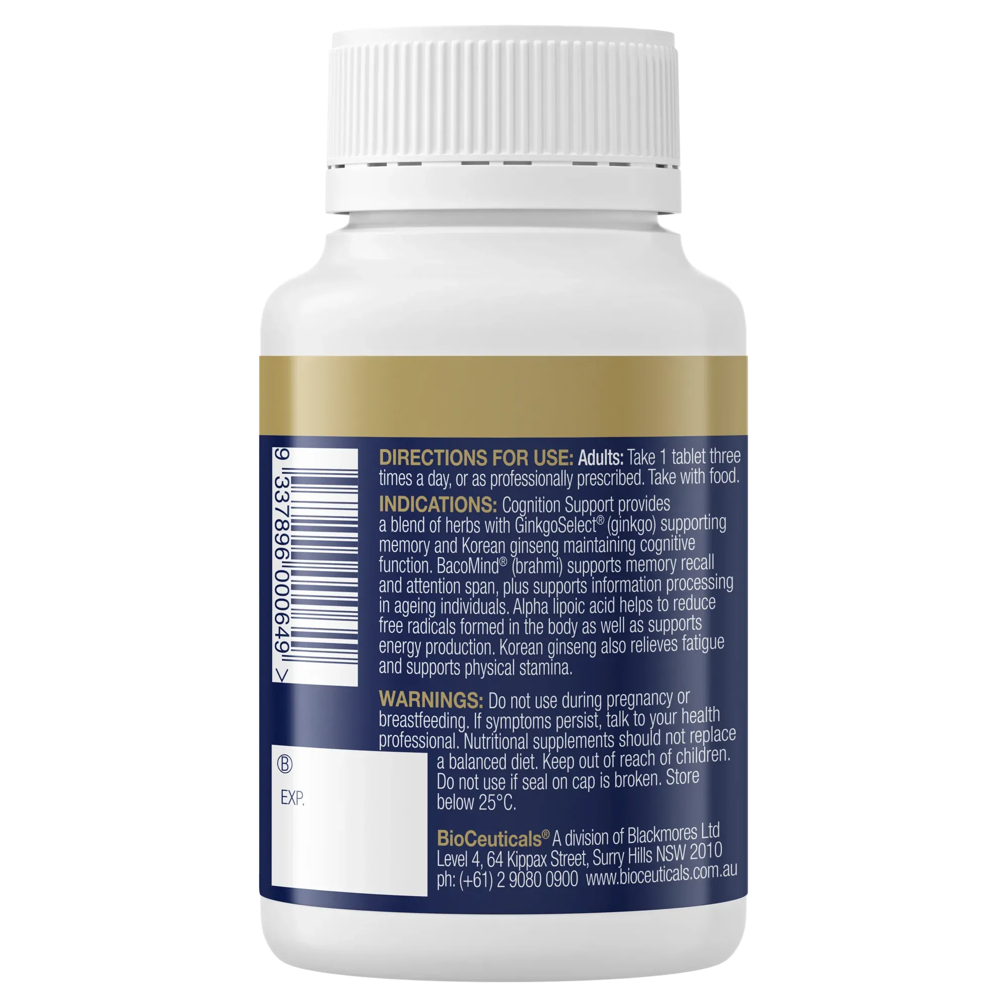 BioCeuticals Cognition Support 60 Tablets
