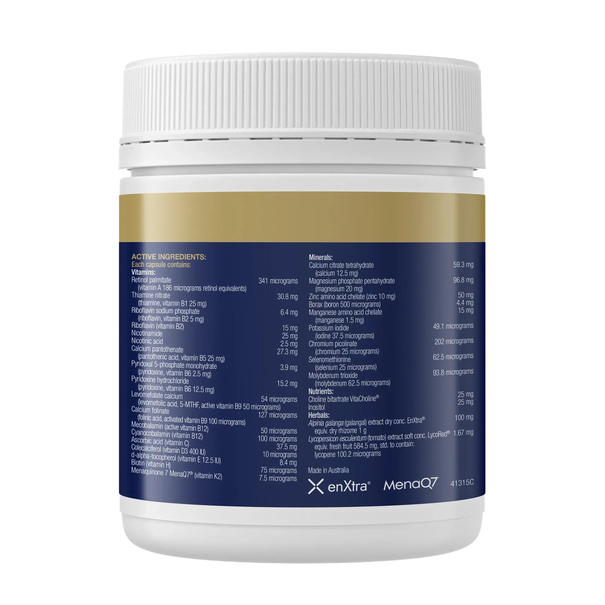 BioCeuticals NF Men's Essentials 120 Capsules