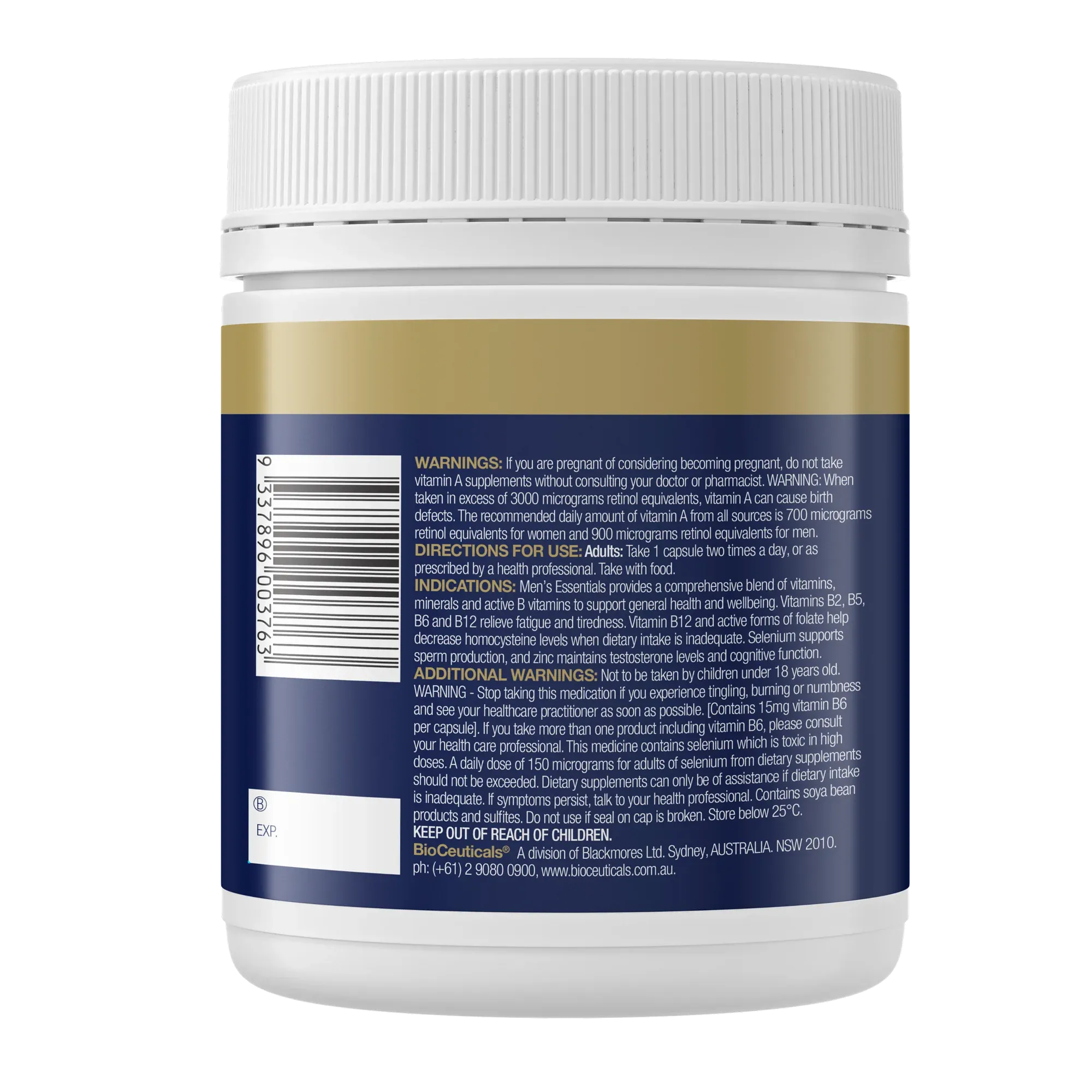 BioCeuticals NF Men's Essentials 120 Capsules