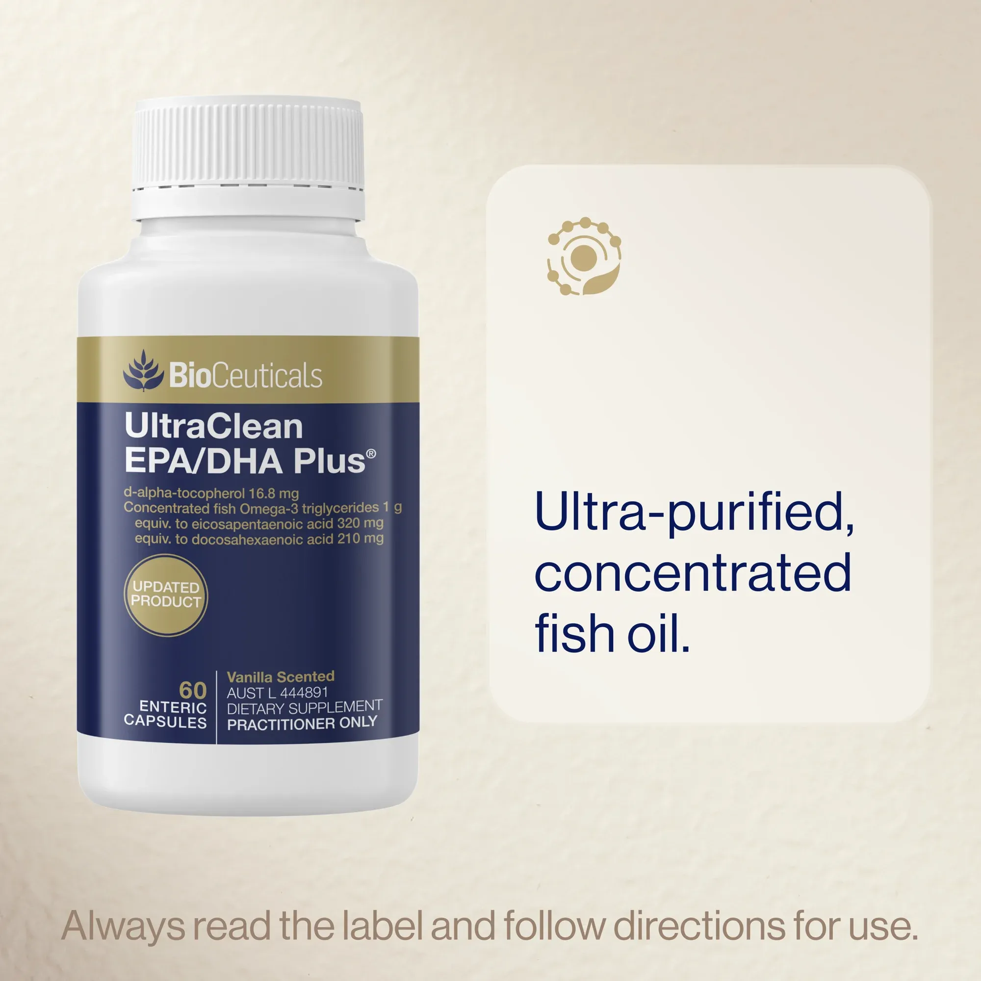 BioCeuticals UltraClean® EPA/DHA Plus 120 Capsules