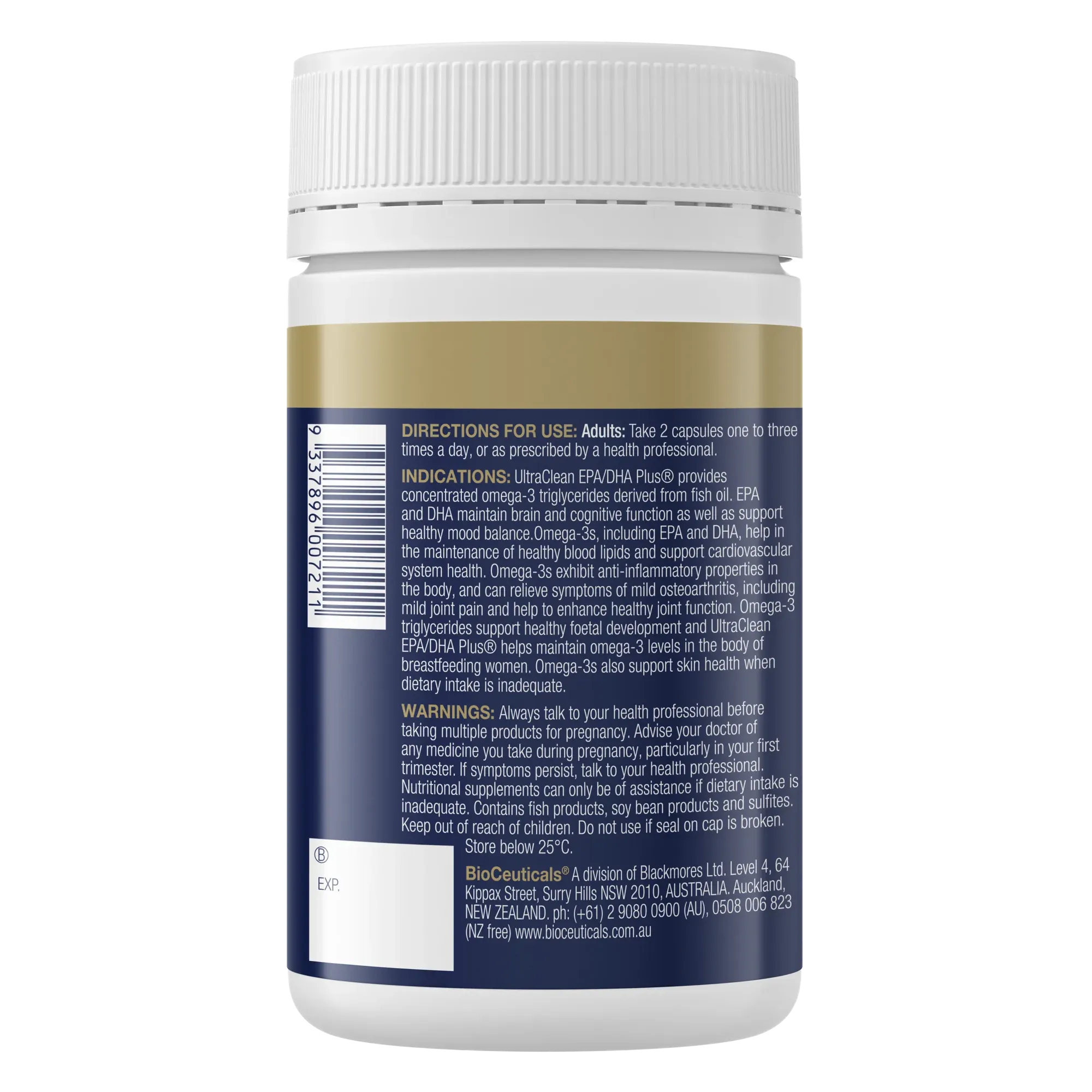 BioCeuticals UltraClean® EPA/DHA Plus 120 Capsules