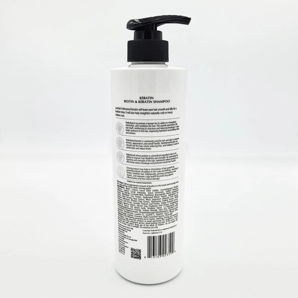 LoverHair Professional Keratin and Biotin Plus Repair Shampoo