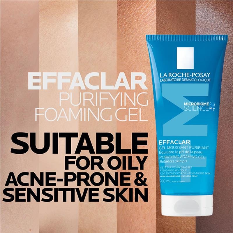 La Roche-Posay Effaclar Purifying Foaming Gel Cleanser 200mL